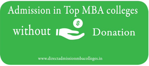 Admission in Top MBA colleges without Donation
