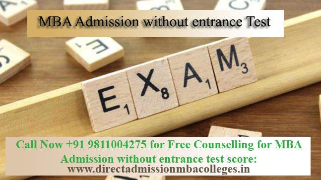 MBA Admission without entrance Test